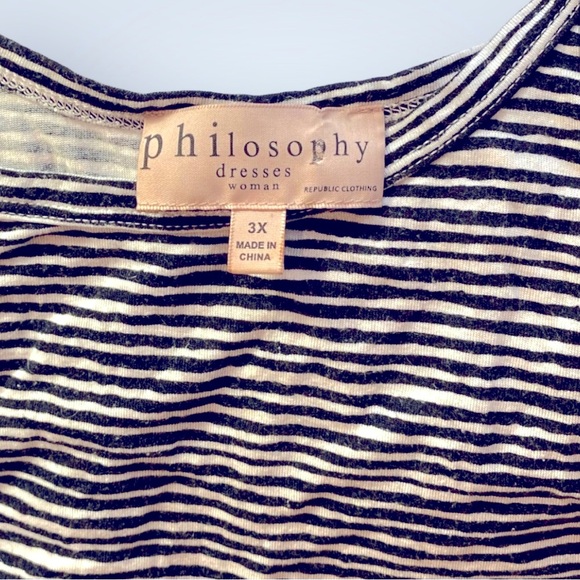 🟢5/$25  Philosophy black/white dress - Picture 4 of 13